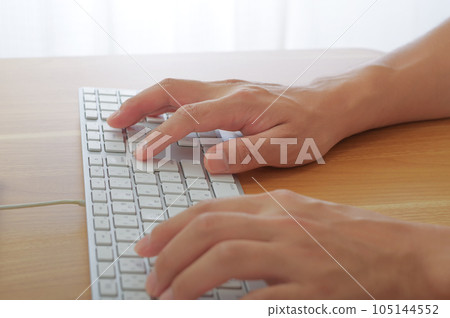 man typing man typing 105144552
