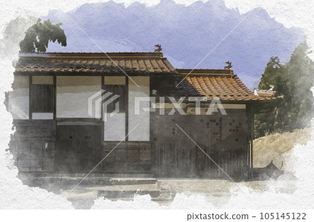 廣島縣安藝高田市水彩風格的清神社神轎堂 105145122