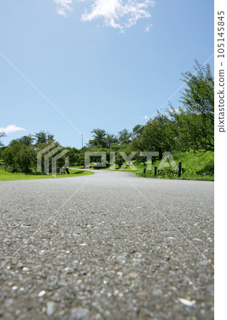 Road and blue sky Road and blue sky 105145845