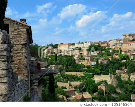 French medieval village 105146564