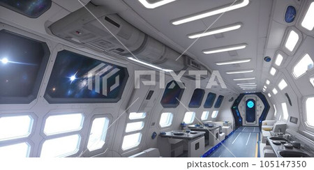 Nap room inside the space station Nap room inside the space station 105147350