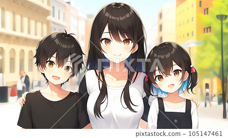 女孩圖材料 105147461