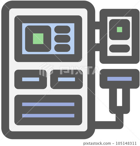 Mini-mini color icon cash register 105148311