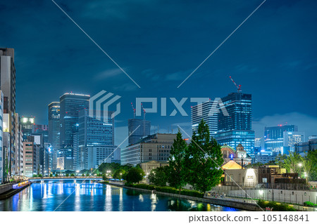 大阪夜景【大阪北濱夜景】 105148841