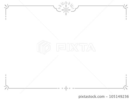 Delicate glitter frame 2 monochrome 105149236