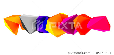 3d low poly triangle design elements 3d low poly triangle design elements 105149424