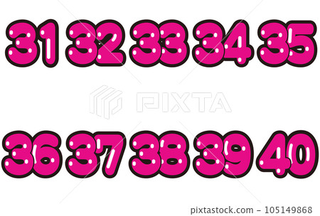 流行號碼圖標號碼集 流行號碼圖標號碼集 105149868