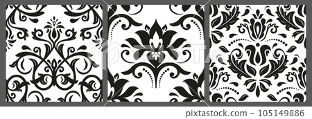 Set of Classic Orient Seamless Vector Patterns Set of Classic Orient Seamless Vector Patterns 105149886