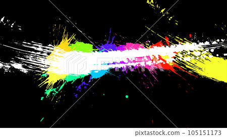Abstract colorful splashes, vector EPS10. Bright rainbow colors. Abstract colorful splashes, vector EPS10. Bright rainbow colors. 105151173