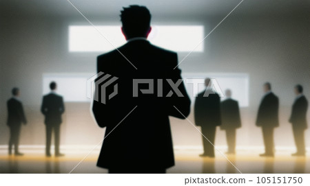 多個商人剪影 105151750