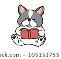 法國鬥牛犬讀一本書 105151755