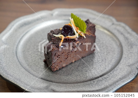 Herb and Coconut Chocolate Terrine Cross Section Herb and Coconut Chocolate Terrine Cross Section 105152045