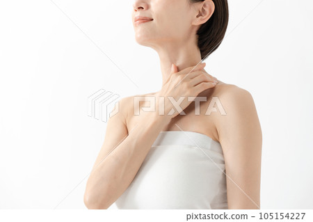 女性美容不露臉的皮膚護理 105154227