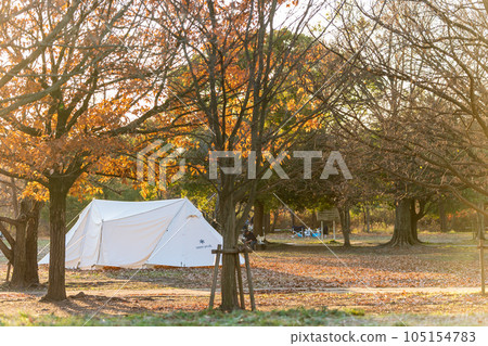 秋季露營地的風景 105154783