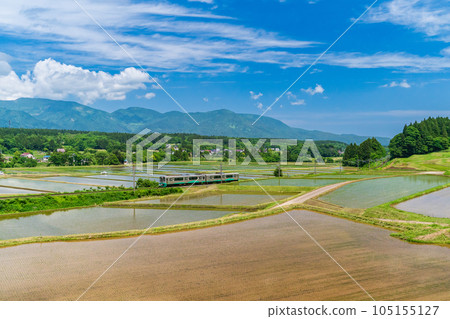 妙高羽馬線和梯田 妙高羽馬線和梯田 105155127