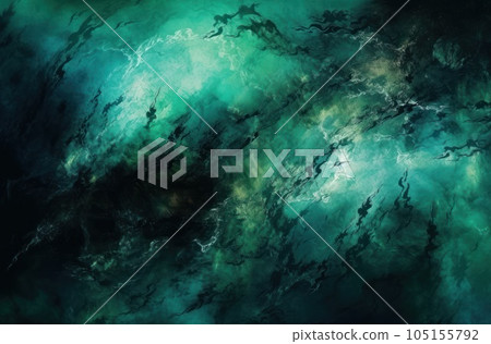 Dark green and scary grunge wall concreate texture background. AI Generative. 105155792