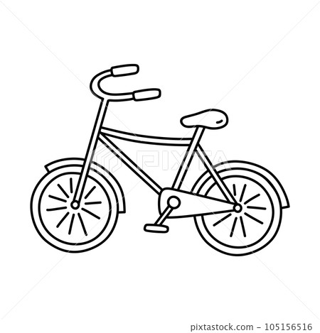 Bike isolated on white background Bike isolated on white background 105156516
