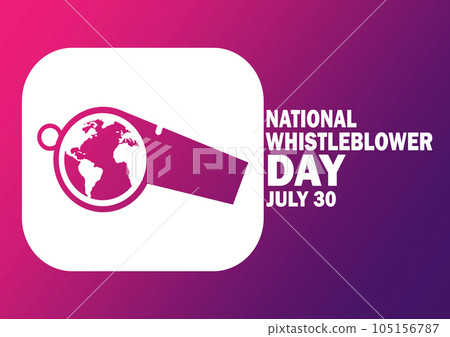 National Whistleblower Day Vector illustration 105156787