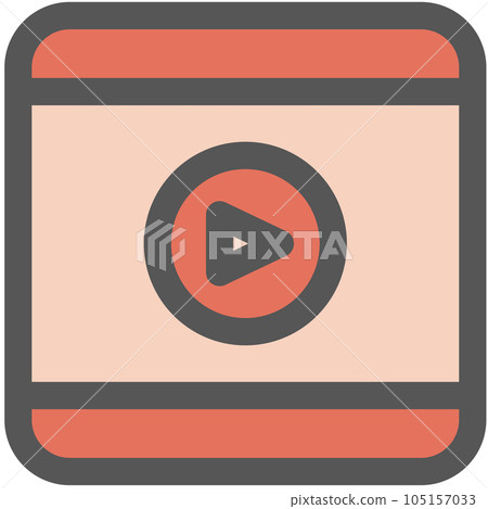 迷你迷你彩色圖標視頻應用 105157033