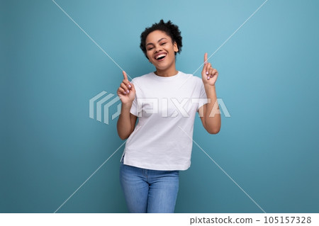 young latin woman dressed in white t-shirt with print mockup young latin woman dressed in white t-shirt with print mockup 105157328