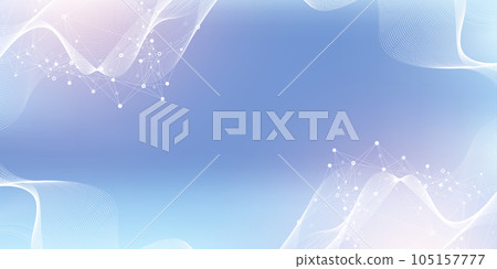 Molecular abstract structure background. Scientific illustration with molecule DNA. Medical, science and technology concept for banner template or header. Molecular abstract structure background. Scientific illustration with molecule DNA. Medical, science and technology concept for banner template or header. 105157777