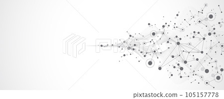 Global network connection concept. Social network communication in the global business concept. Big data visualization. Internet technology illustration. Global network connection concept. Social network communication in the global business concept. Big data visualization. Internet technology illustration. 105157778