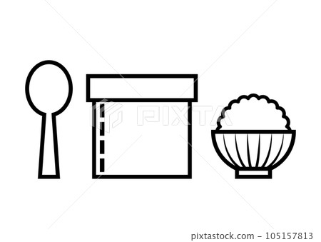 飯勺和米飯 105157813