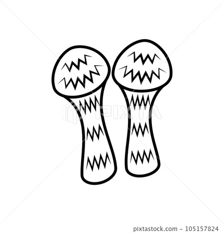 Illustration of matsutake mushroom Illustration of matsutake mushroom 105157824