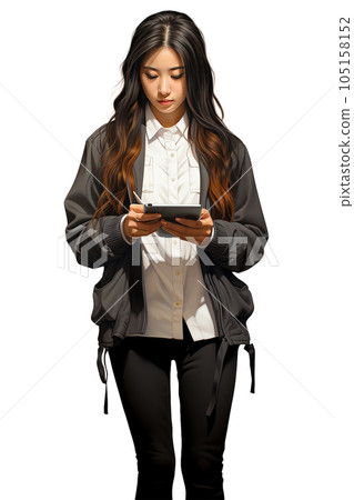 有思想的女人（生成人工智能） 105158152