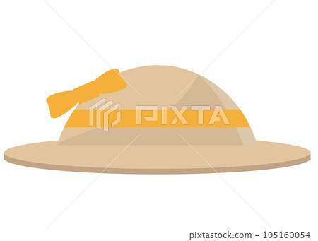 草帽。矢量圖 105160054