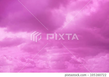 Pink dreamy sky with flying clouds. Pink dreamy sky with flying clouds. 105160722