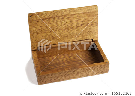 Open wooden box. Gift box. Open wooden box. Gift box. 105162165