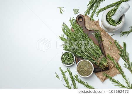 Seasoning and spices, rosemary, concept of seasoning Seasoning and spices, rosemary, concept of seasoning 105162472
