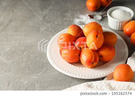 Composition with apricot, concept of tasty and fresh fruit Composition with apricot, concept of tasty and fresh fruit 105162574
