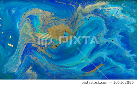 Blue Turquoise Pattern Artwork Imitation 105162896