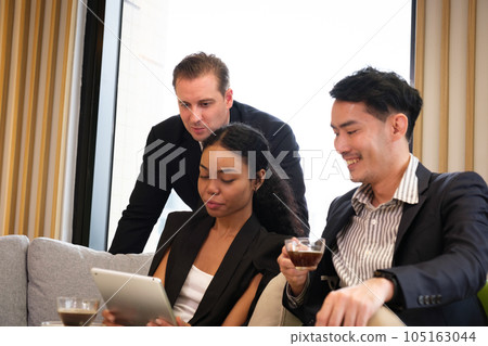 Business people in the office. Business people in the office. 105163044
