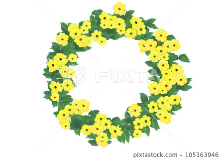Thunbergia flower card 9 105163946