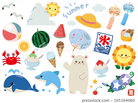 Cute summer motif set 2 Cute summer motif set 2 105164060