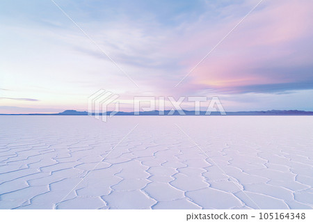 Soft Lilac Sunrise at Salar de Uyuni's Pastel-Colored Marvel 105164348