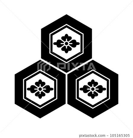 Family crest (Triple Tortoiseshell Hanabishi Crest/Nagamasa Asai) 105165305