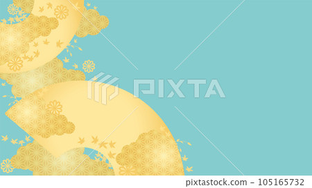 和風背景素材2023-秋6-1矢量 105165732