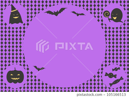 Halloween background illustrations of pumpkins and ghosts 105166513