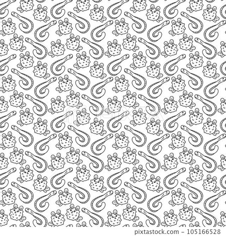 Fish pattern3. Cute seamless pattern with sea... - Stock Illustration ...