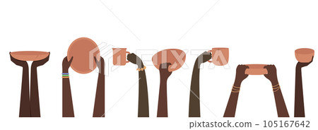 Starving people. Poverty stricken starving famine hands. Illustration of Starving People Asking for Food Starving people. Poverty stricken starving famine hands. Illustration of Starving People Asking for Food 105167642