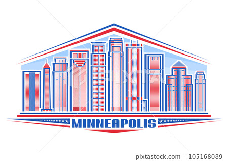Vector illustration of Minneapolis 105168089