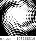 Halftone effect, trendy dotted illusion of gradient, vector EPS10 105168319