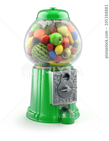 Fruits in the gumball machine Fruits in the gumball machine 105168881