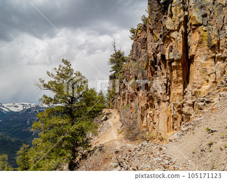 Sunny view of landscape around Ouray Sunny view of landscape around Ouray 105171123
