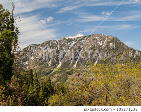 Sunny view of landscape around Ouray Sunny view of landscape around Ouray 105171132