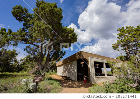 Sunny view of the historical Coyote Village in Mesa Verde National Park 105171441